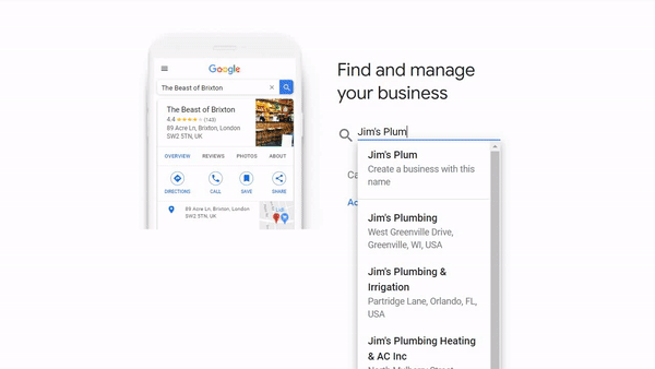 Benefits of google my business — entering your business details