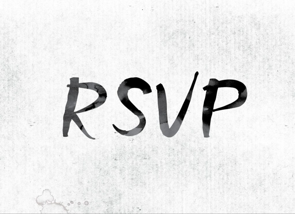 What to include on wedding website — include RSVPs